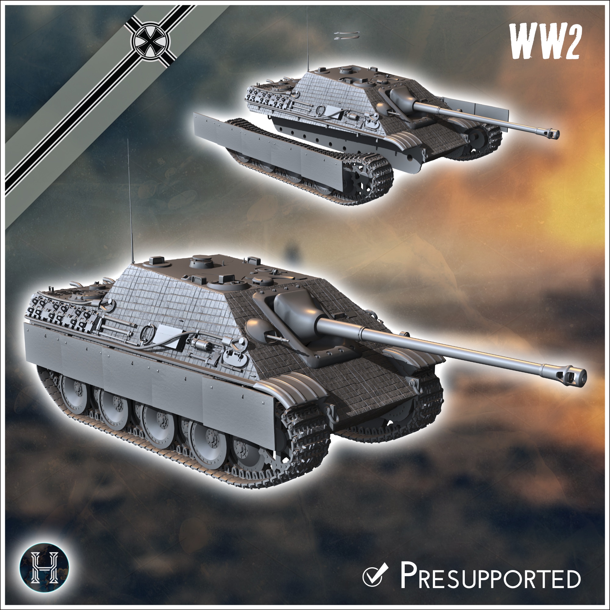 Jagdpanzer V Jagdpanther I Ausf. G1 - Germany Eastern Western Front Normandy Italy Berlin Bulge WWII
